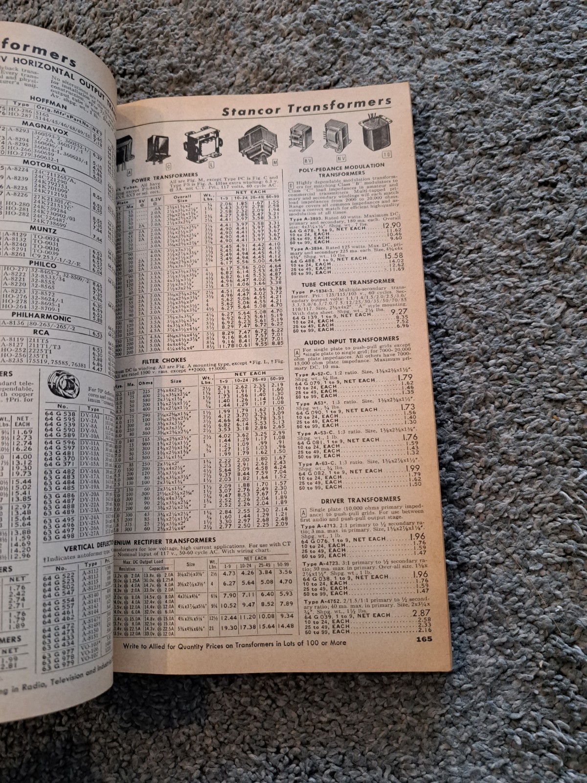 Vintage 1959 Allied Electronics Catalog Stereo Radio Audio Speakers