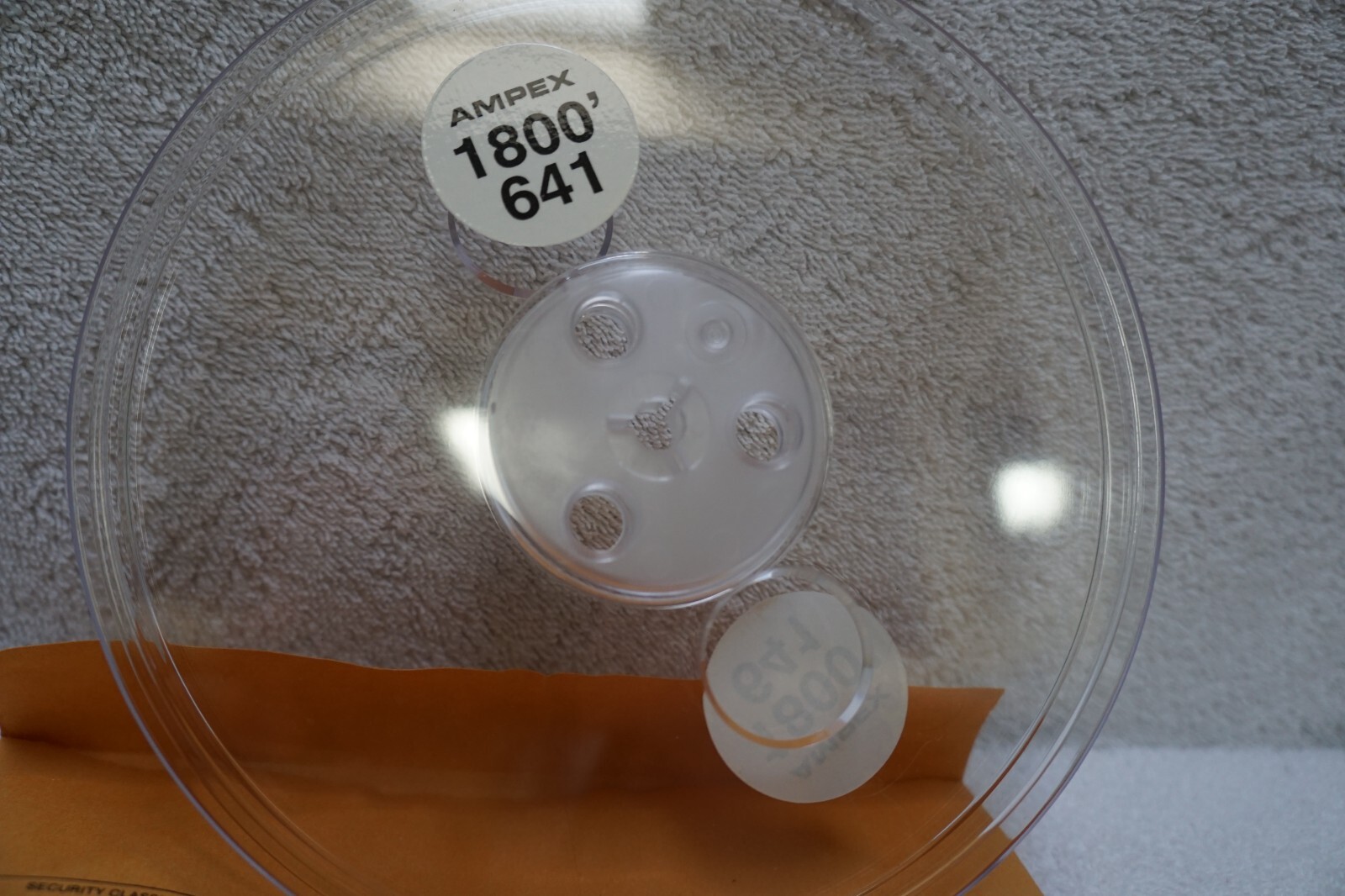AMPEX 641 PLASTIC 7″ INCH REEL & ENVELOPE for 4-track 3.75 ips 7.5 ips NOS
