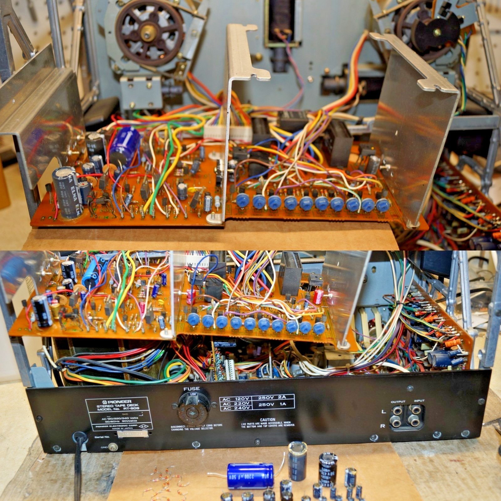 Overhauled/Serviced/134 New Parts Pioneer RT-909.READ,See Pictures Of Work Done
