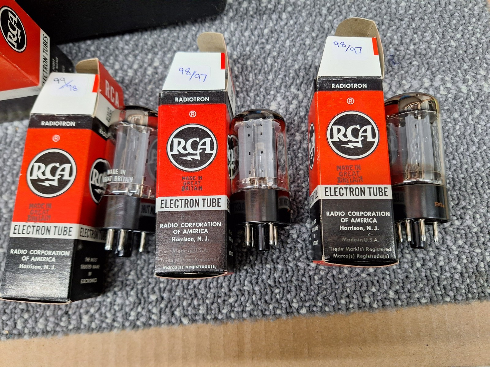 5AR4 GZ34 Vacuum Tube RCA NOS mullard great britain 4 notch