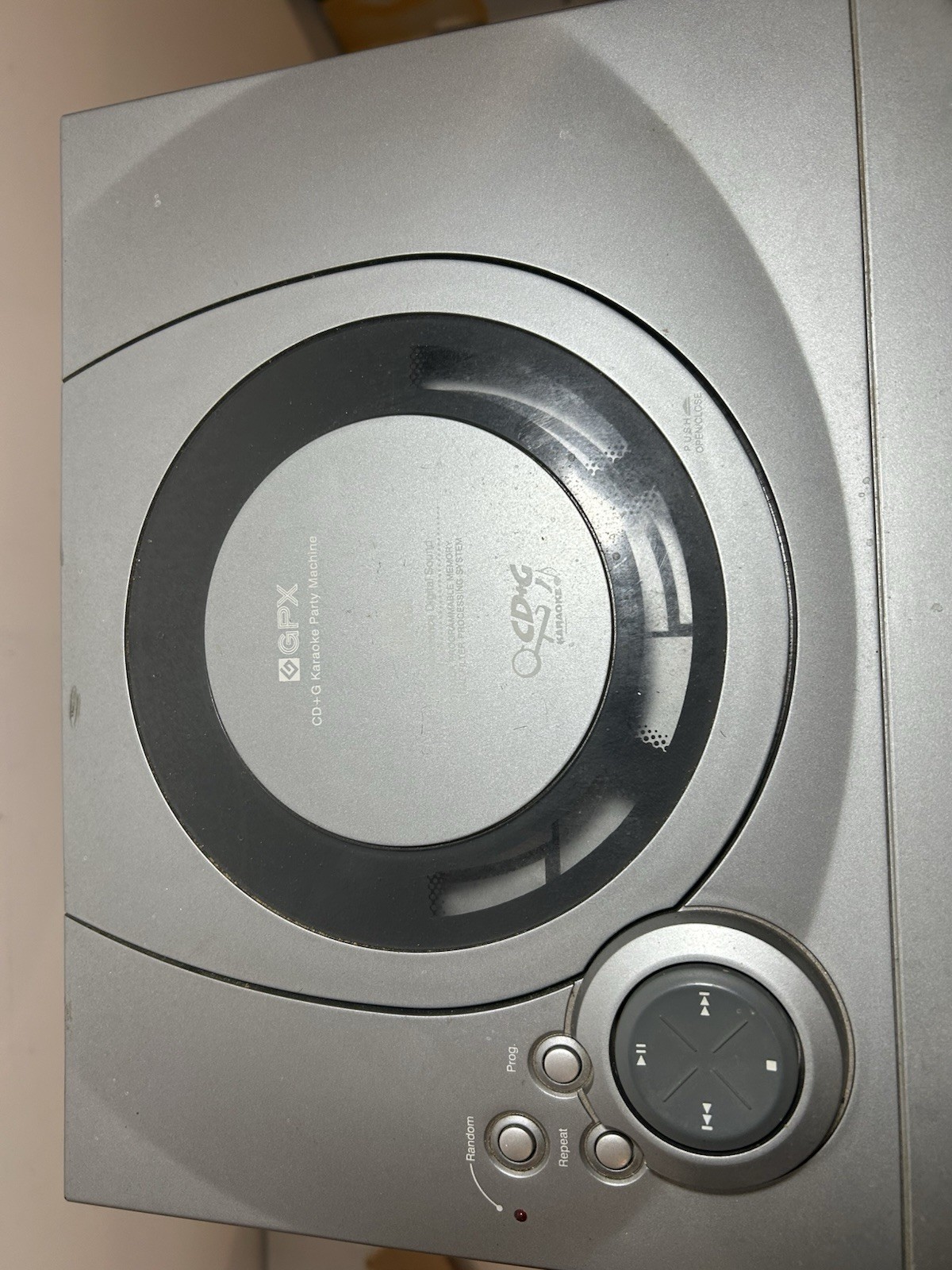 Vintage 2000 GPX Karaoke Tower CD Player Dual Cassette AM/FM Stereo Tested Works
