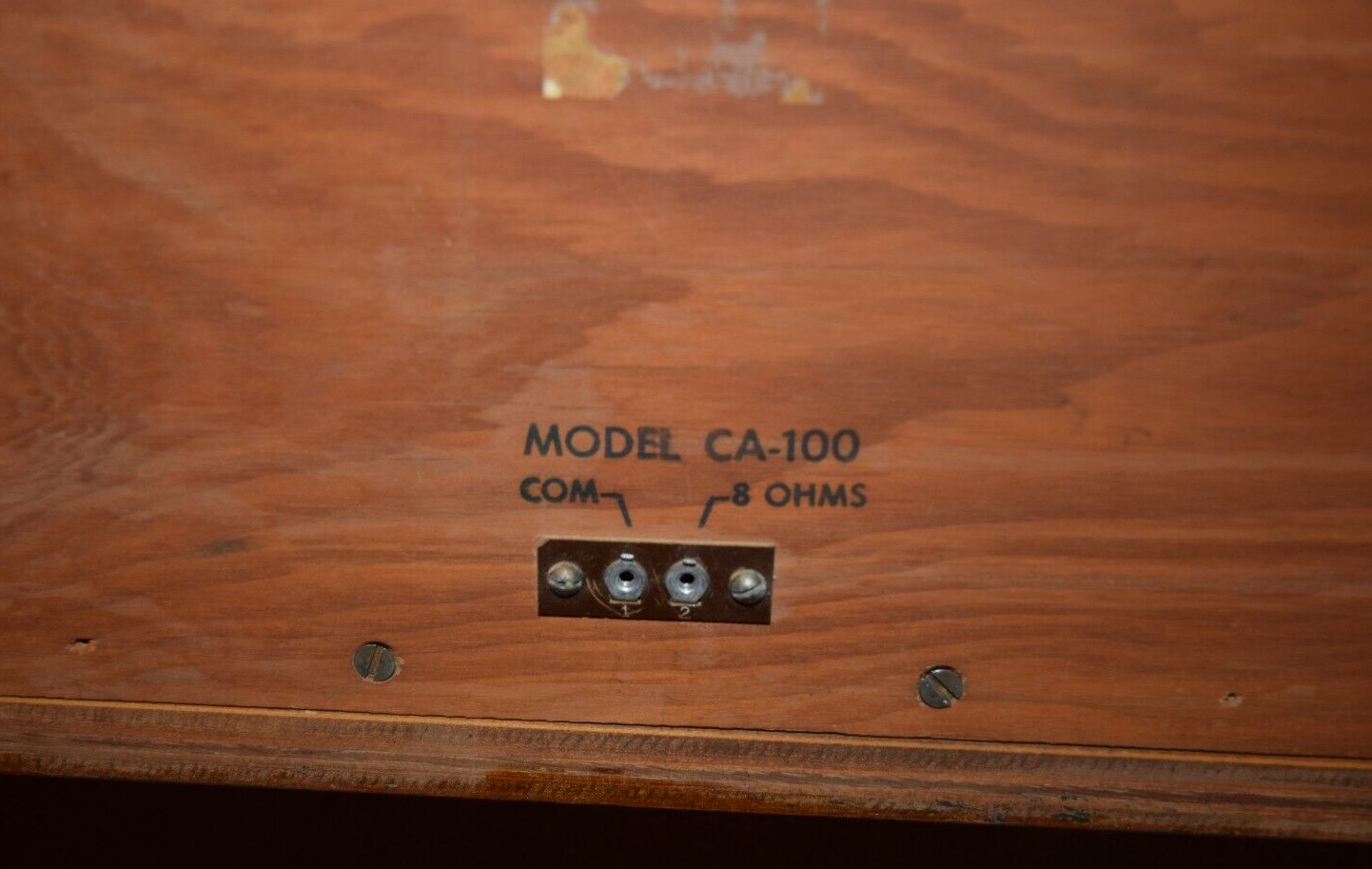 Vintage Audax CA-100 Full Range Speakers By Rek-O-Kut CA 8 Ohms