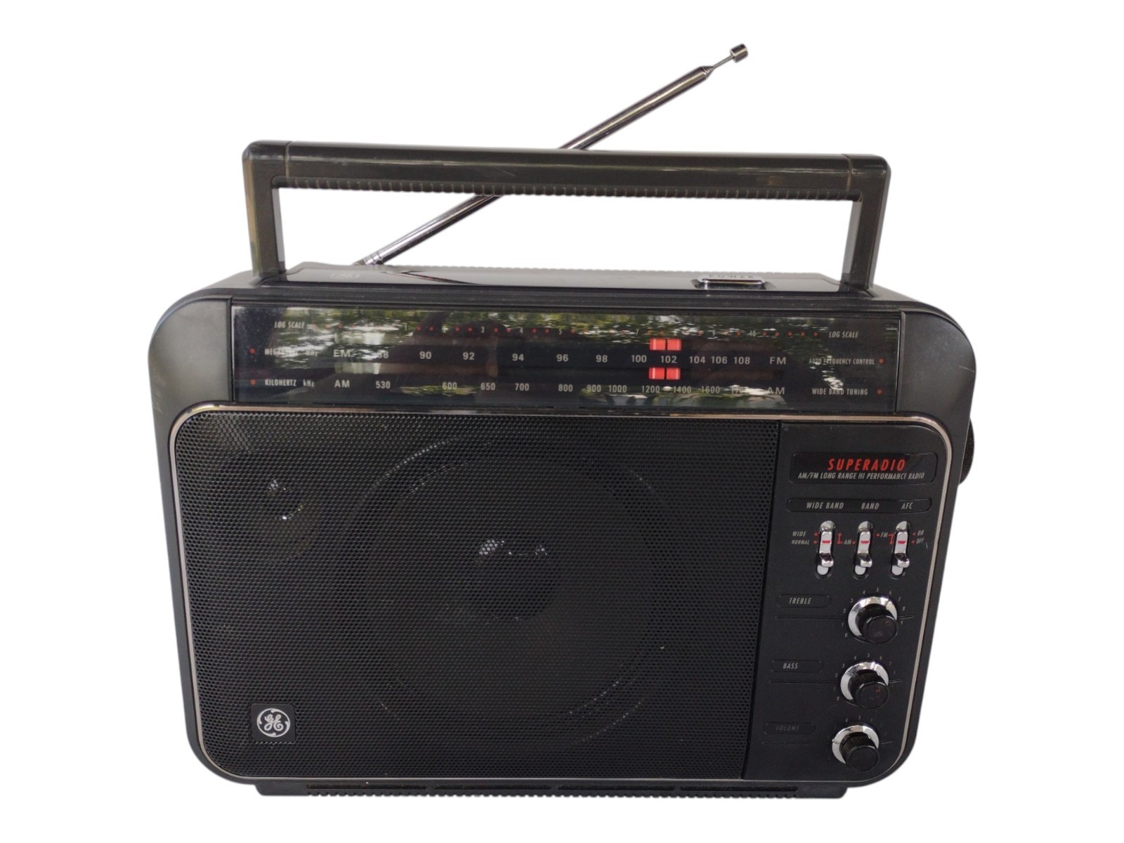 GE Superadio III Portable AM FM Radio Long Range Receiver Tested Works