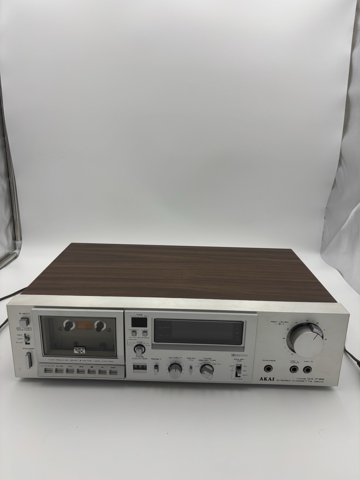 Serviced And Tested (New Belt Installed) Akai Stereo Cassette Deck Model GX F 35