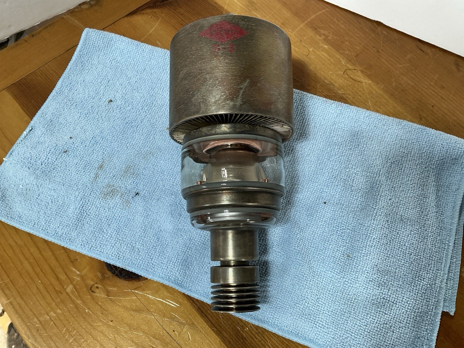RARE Thermall Thales ? 5-3 Transmitting Triode Tube Similar To 3CX2500A3 8161R