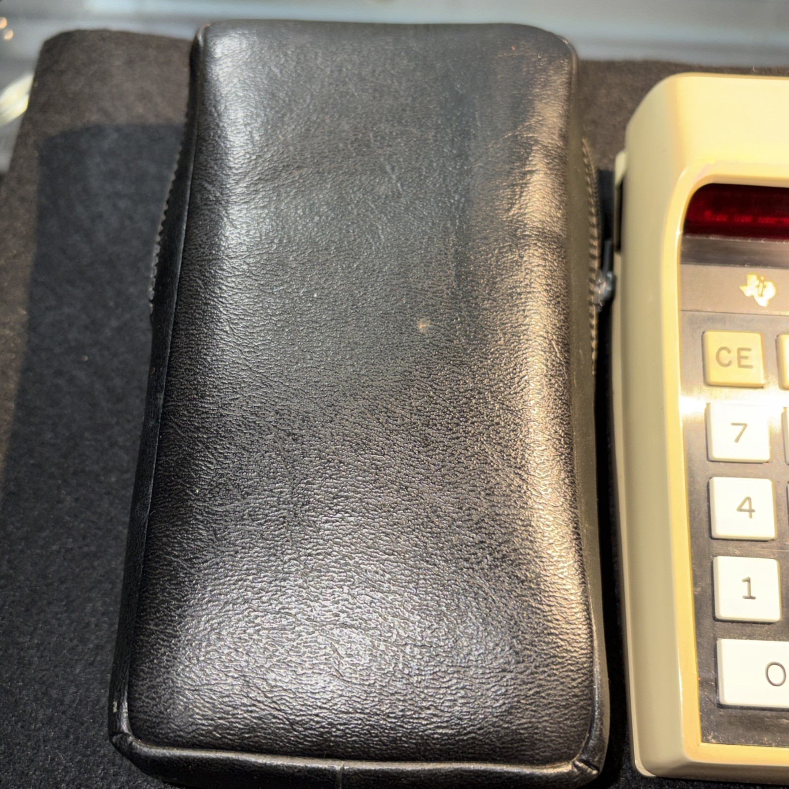 Vintage 1973 Texas Instruments TI 2500 Datamath Calculator WORKS w/ Case