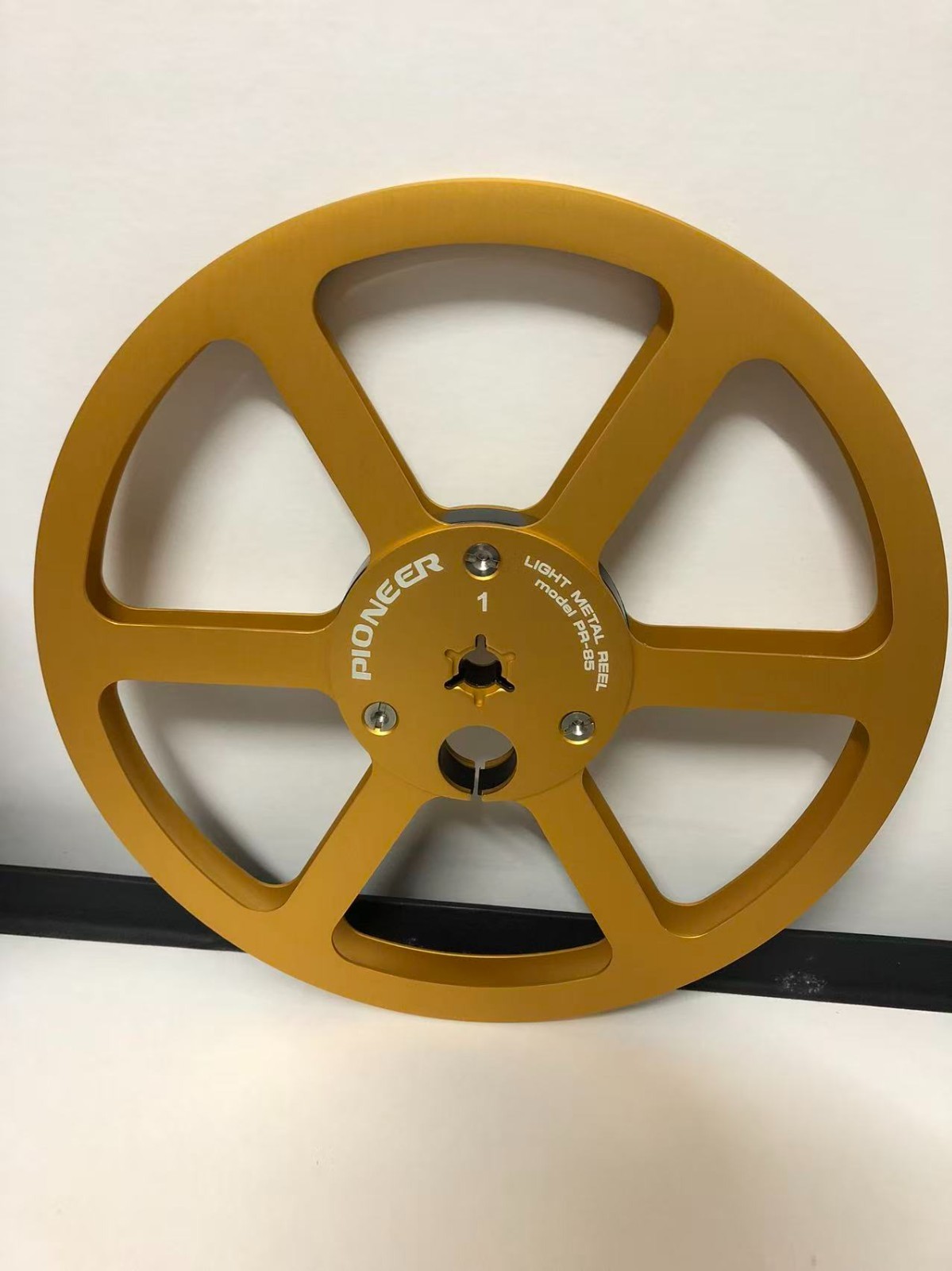 7 Inch Metal Reels Aluminum Pair For Pioneer Reel To Reel RT-707 (golden）