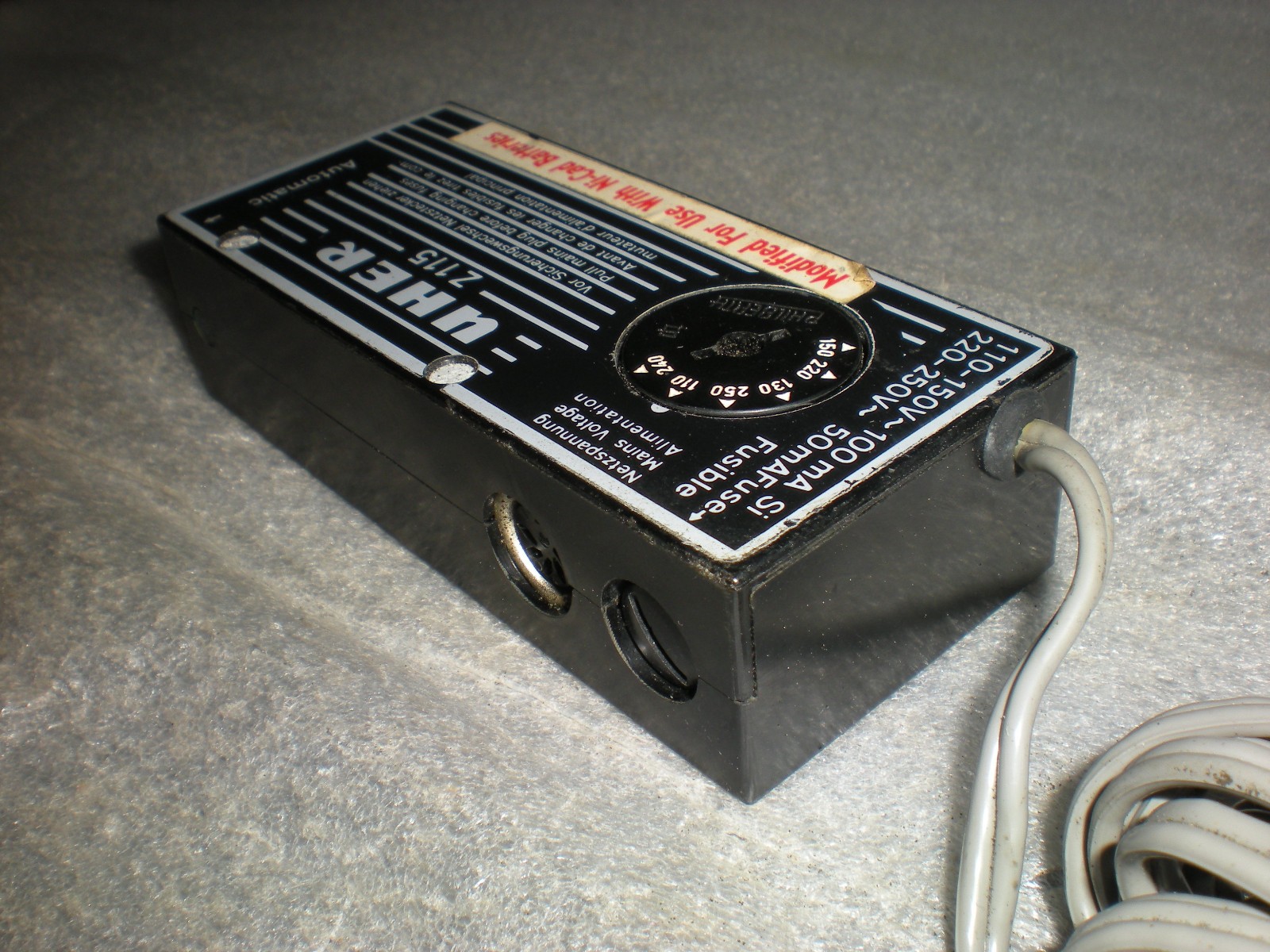 UNTESTED Vintage UHER Z115 Reel to Reel Power Supply