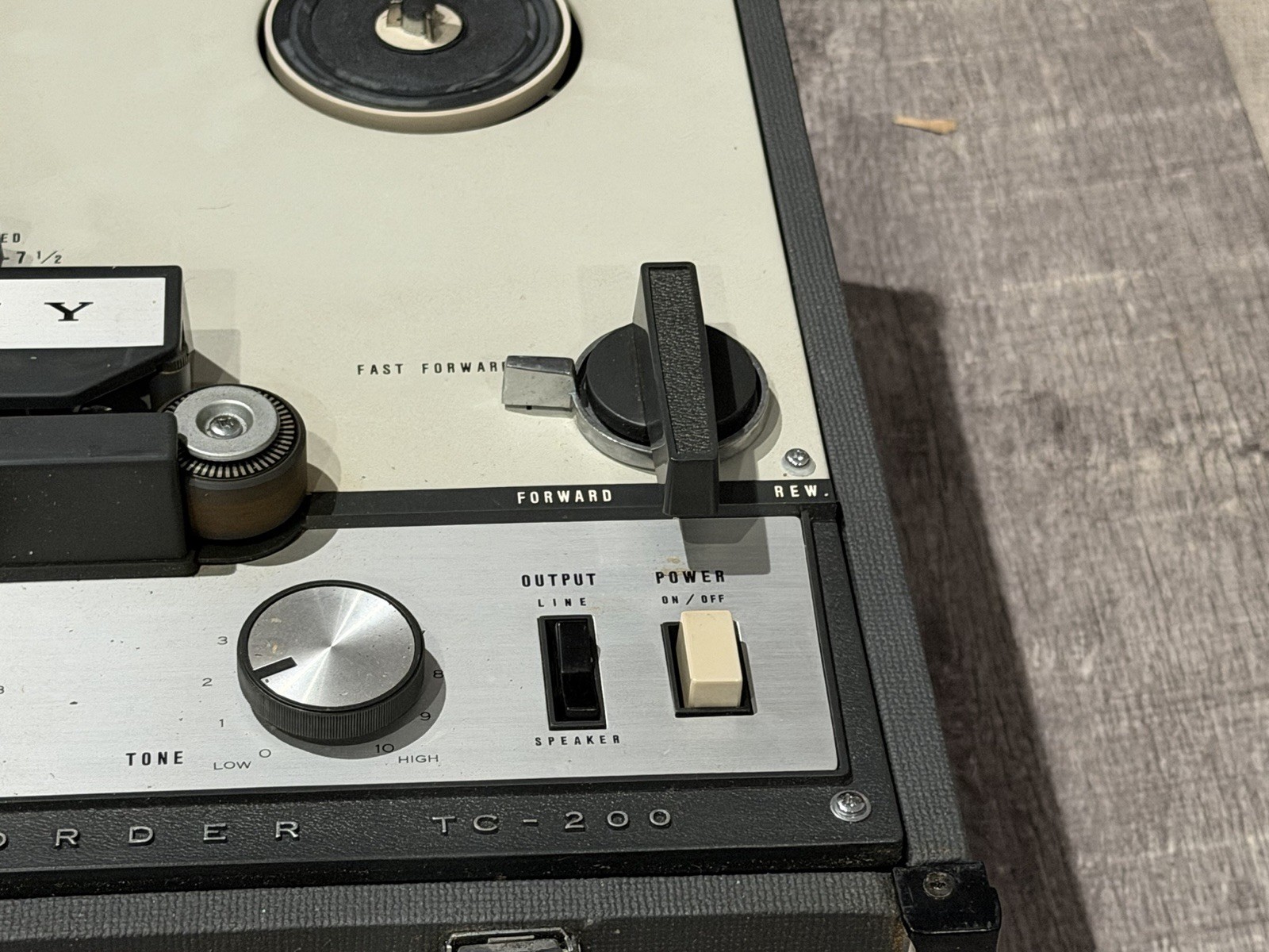 RARE VINTAGE Sony TC-200 Reel-To-Reel Tape Recorder-TESTED