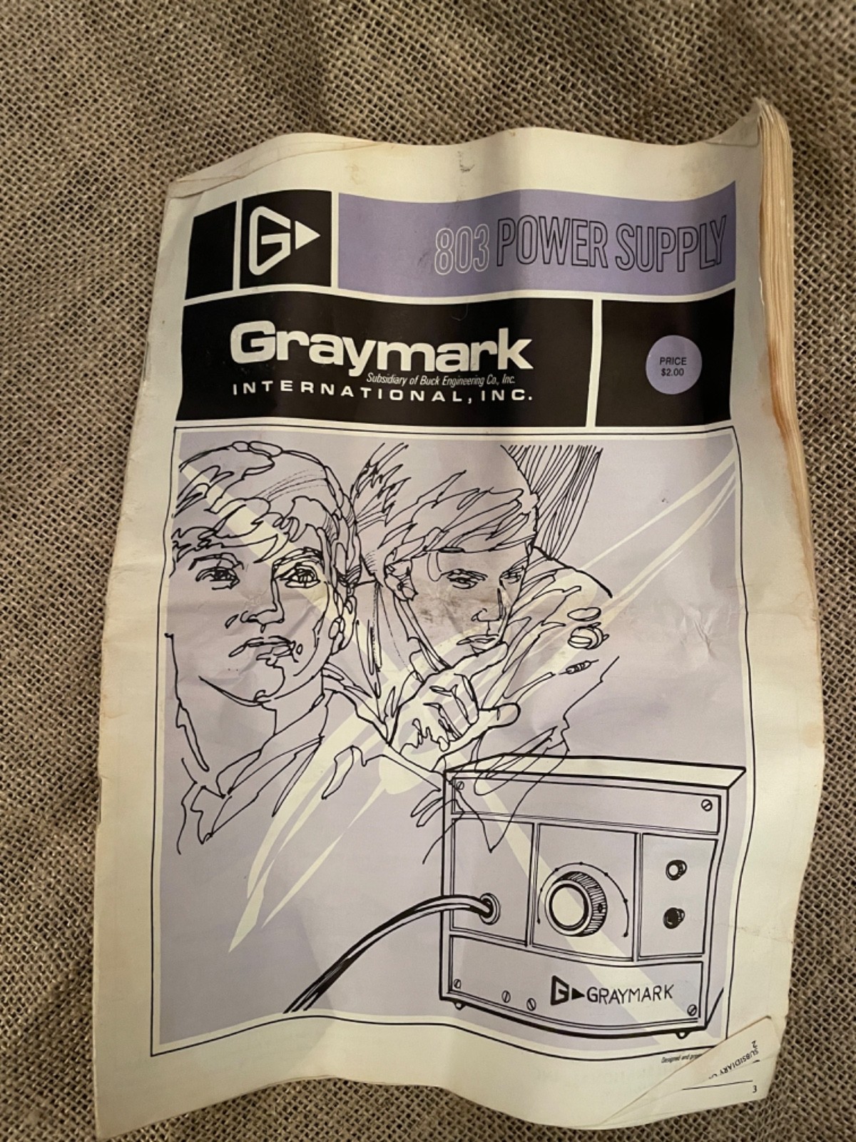 Vintage GRAYMARK Model 803 Power Supply