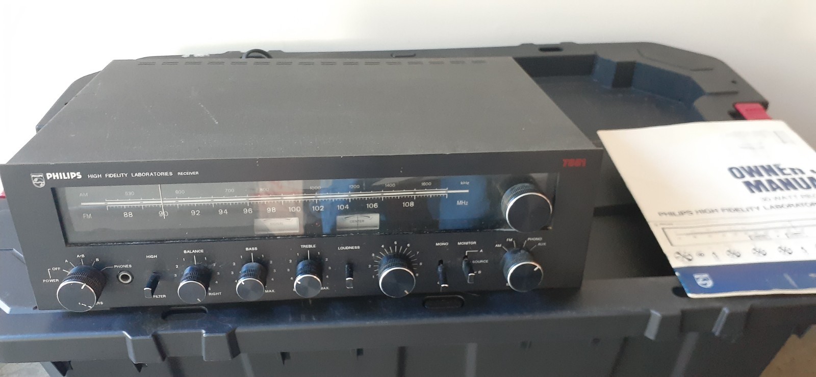 Vintage Philips Model AH7951 BK01 High Fidelity Laboratories Stereo Receiver