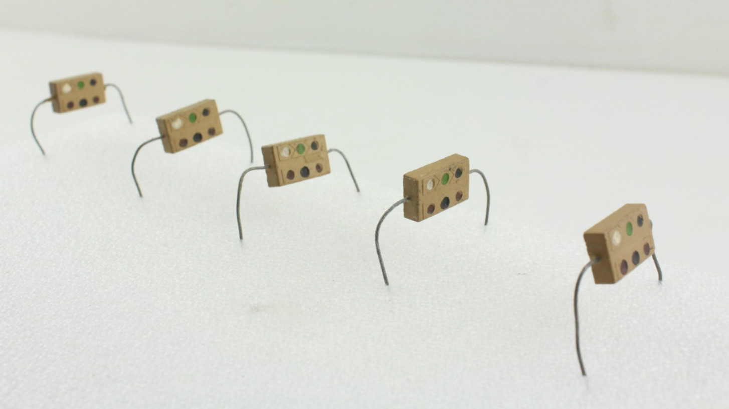 New Qty 5 Cornell Dubilier Type 5 Domino Mica Capacitors 500pF NOS Vintage USA