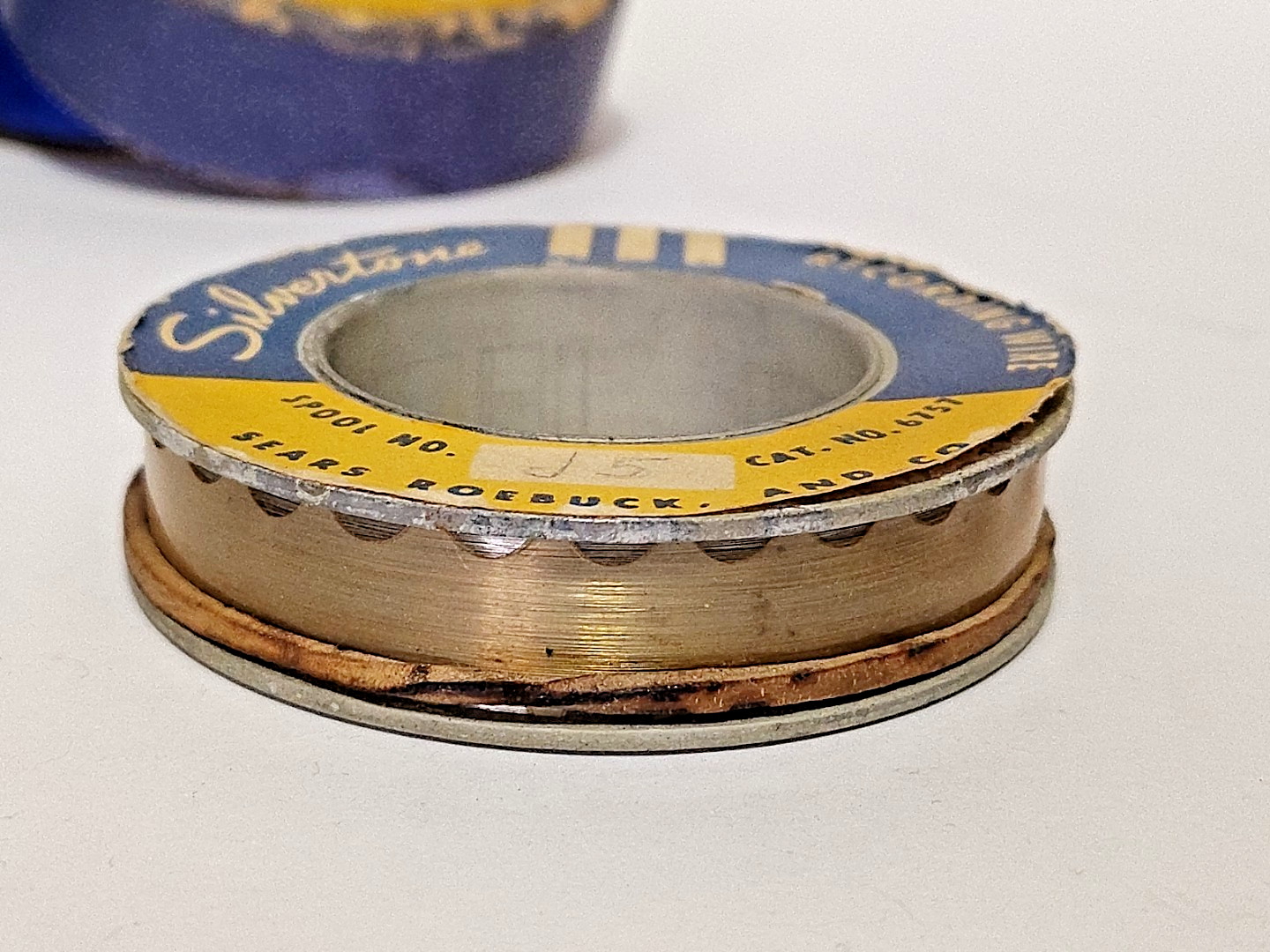 Pair of Vintage SILVERTONE Recording Wire Spool Sears Roebuck Original No. 6757