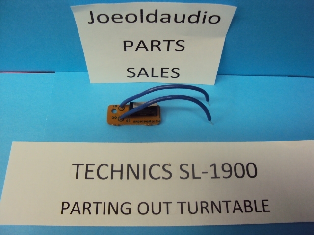 Technics SL-1900 Micro Switch Assembly. Tested. Parting Out SL-1900 Turntable**