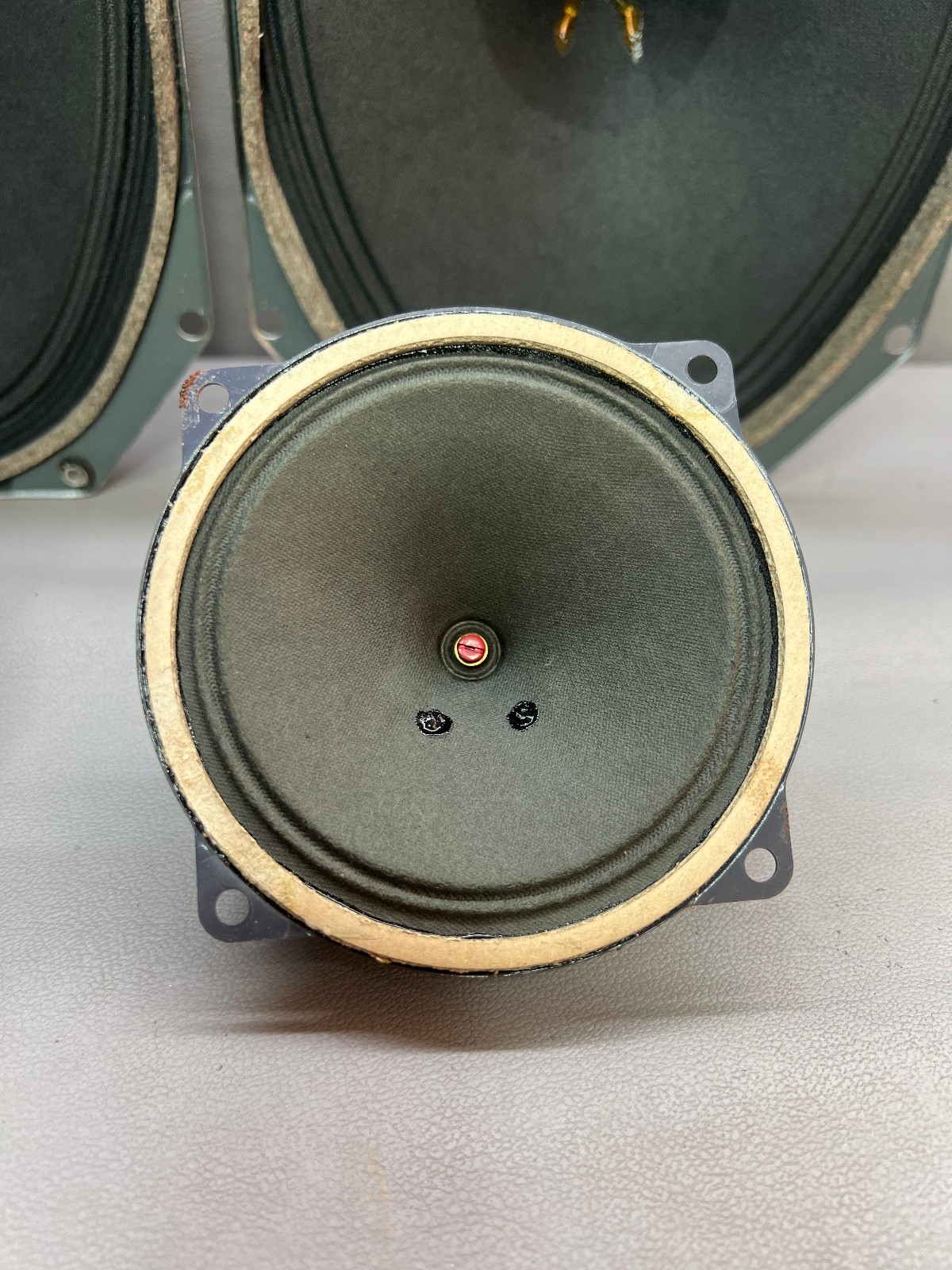 Pair Isophon Klangfilm Magnet Full Range Speakers 25.5cm with Tweeters 10.5cm