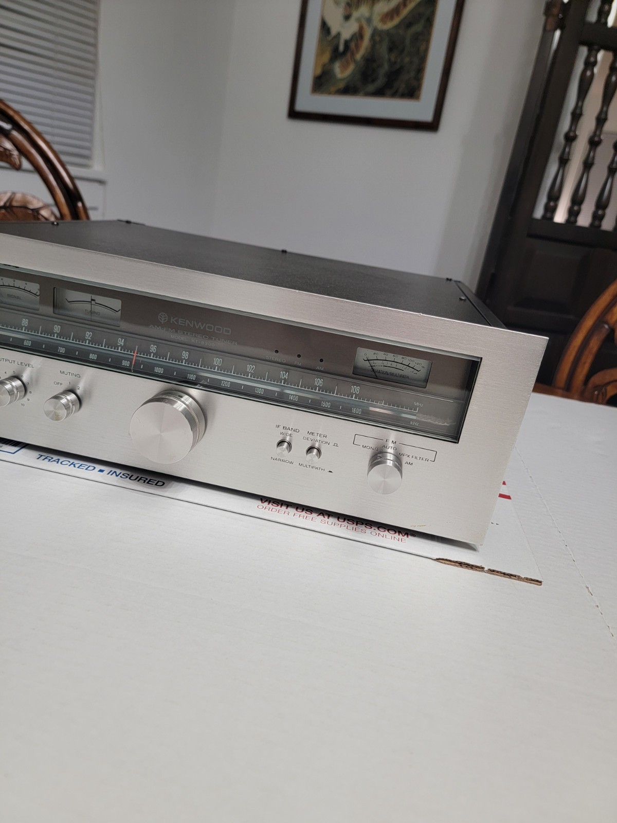 KENWOOD KT-8300 AM/FM Stereo Tuner ** TESTED **