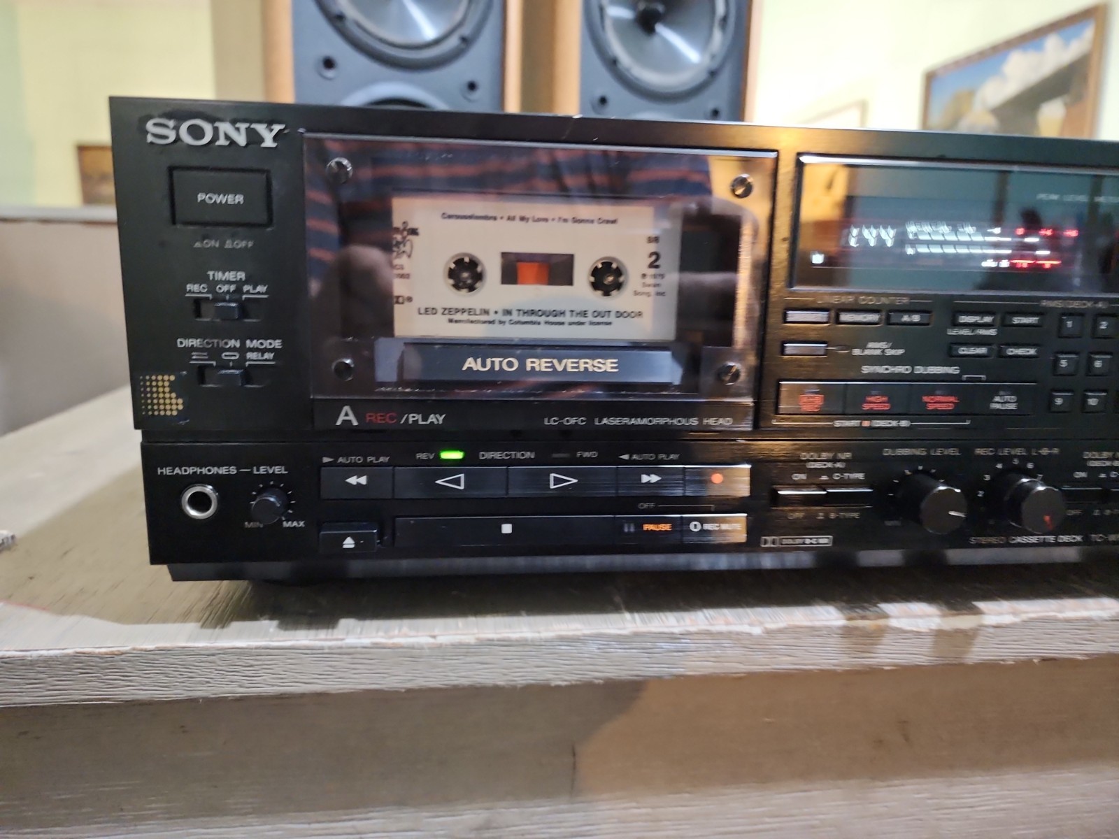 Sony TC-WR950 Double Cassette Deck Auto Reverse Tested Working
