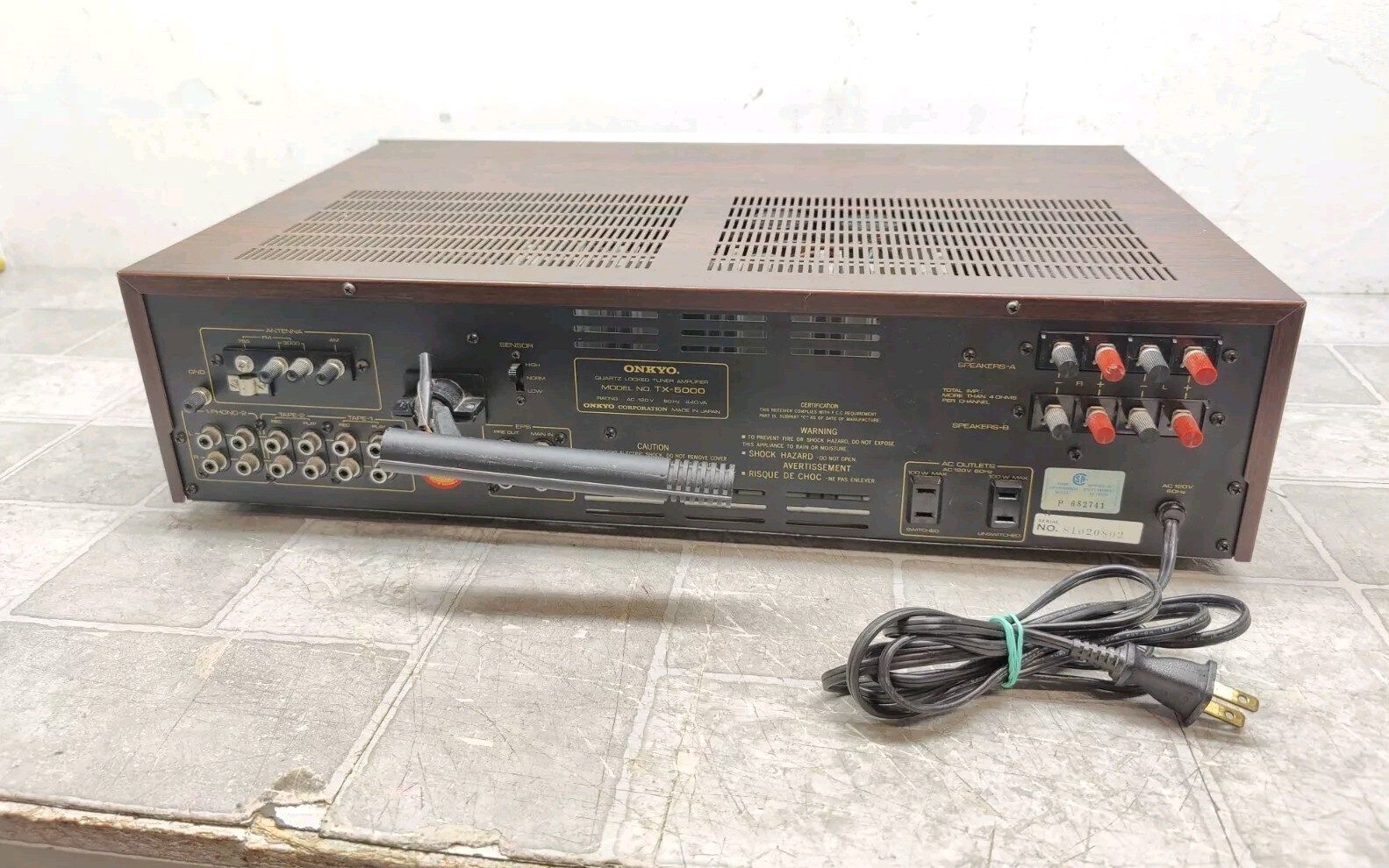 Onkyo TX-5000 Quartz Locked Tuner Amplifier READ