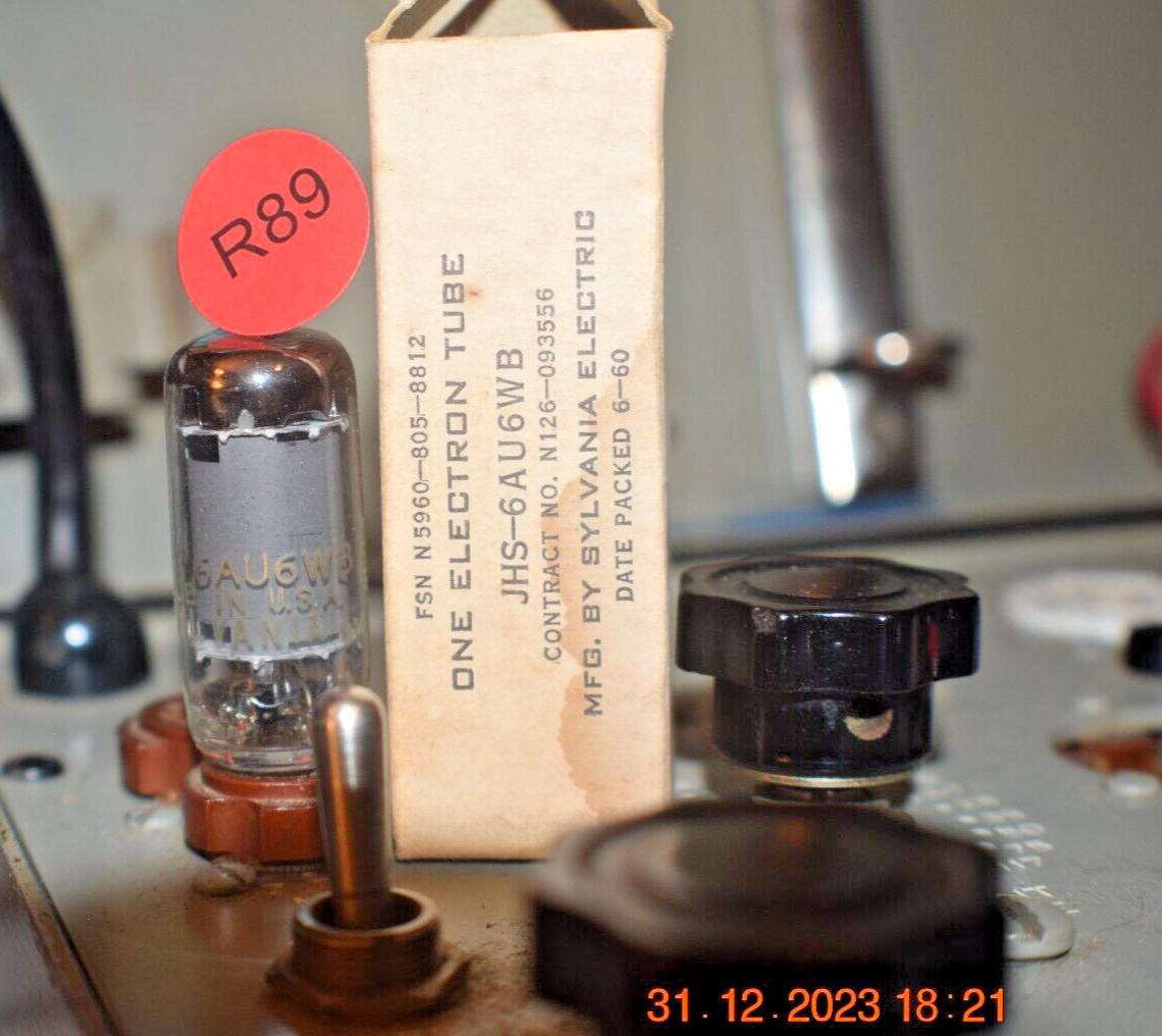 Vacuum Tubes SYLVANIA JHS 6AU6WB – TESTED**NEW OLD STOCK