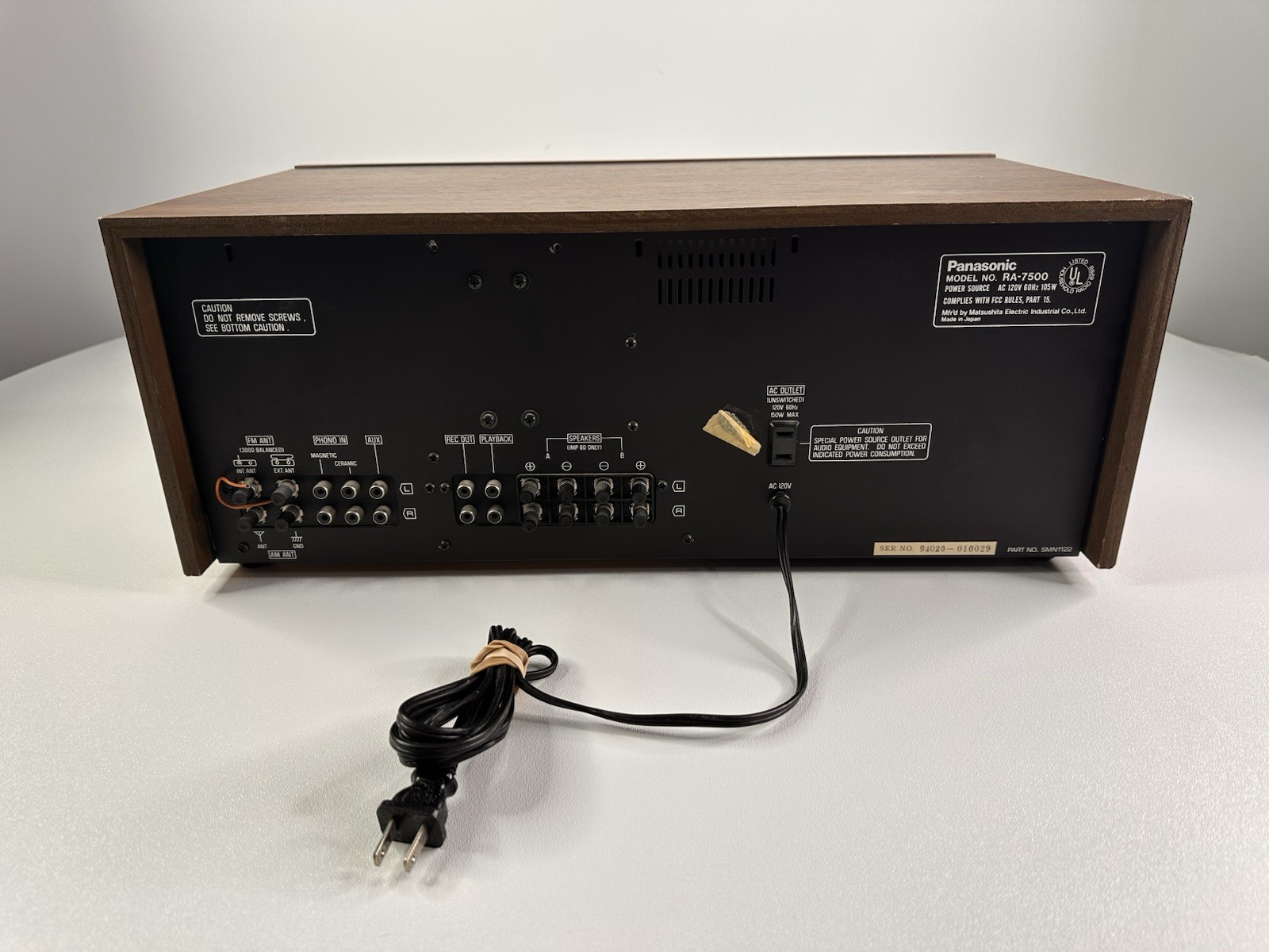 Vintage Panasonic AM/FM Stereo Cassette Receiver RA-7500 – Tested