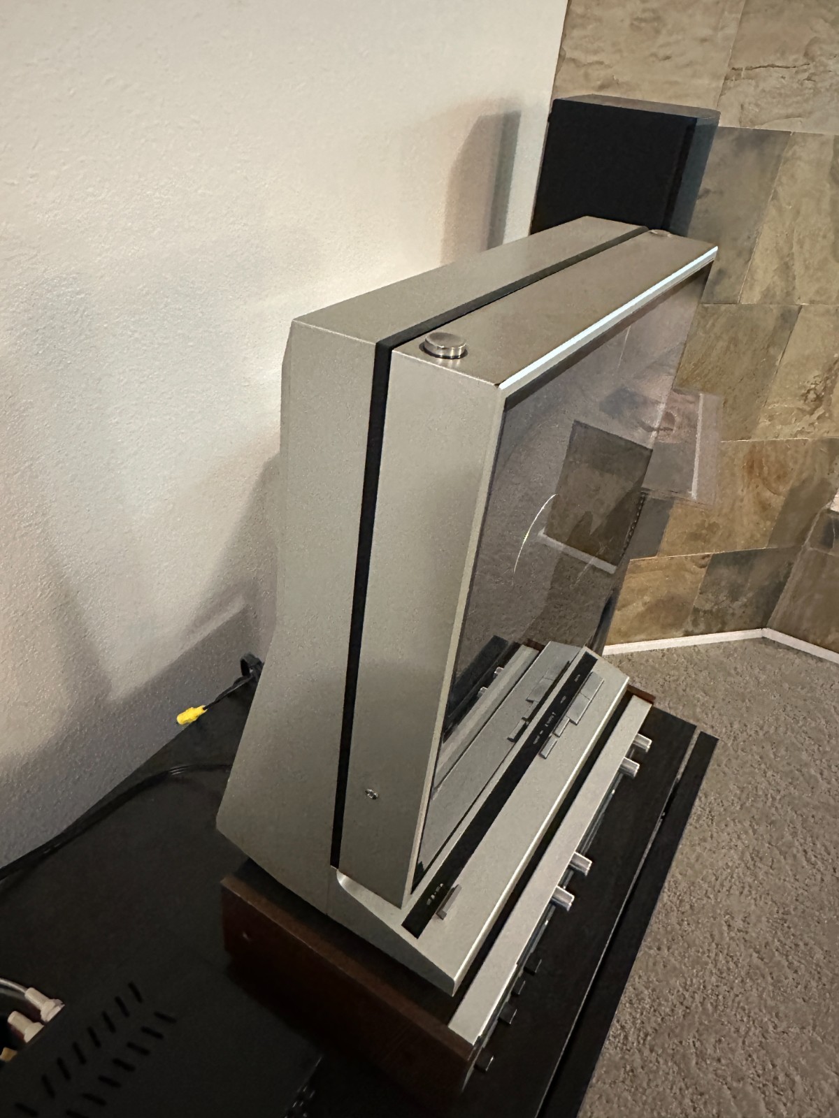 Technics SL-V5 Vertical Upright Turntable TESTED/WORKS Beauty RARE One Owner