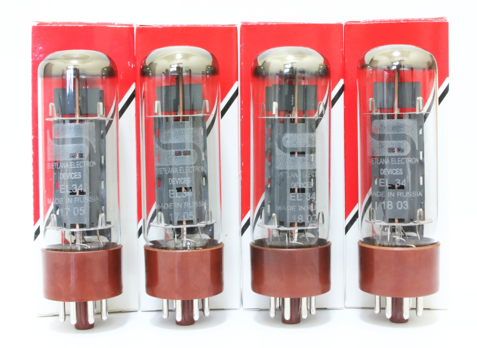 Platinum Match Quad Svetlana EL34 tubes for amplifier KT-77 6CA7