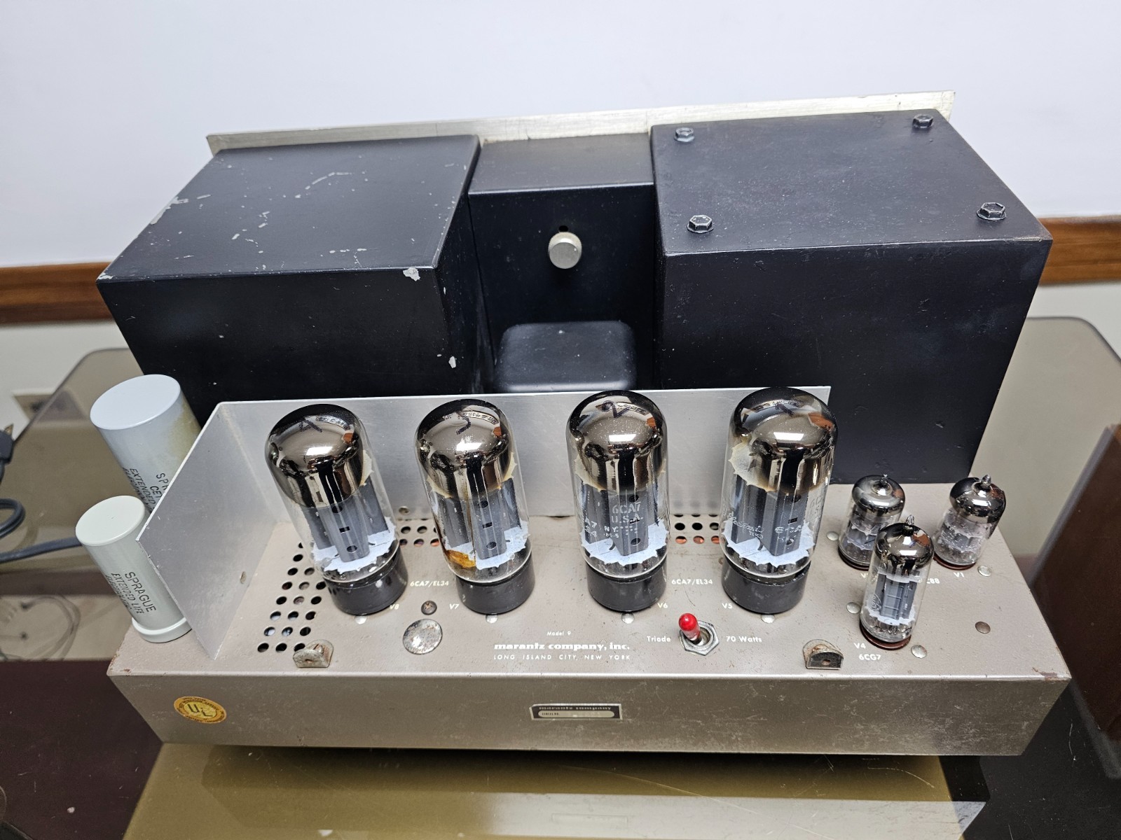 Marantz Model 9 Stereophonic Tube Power Amplifier Pair Untested