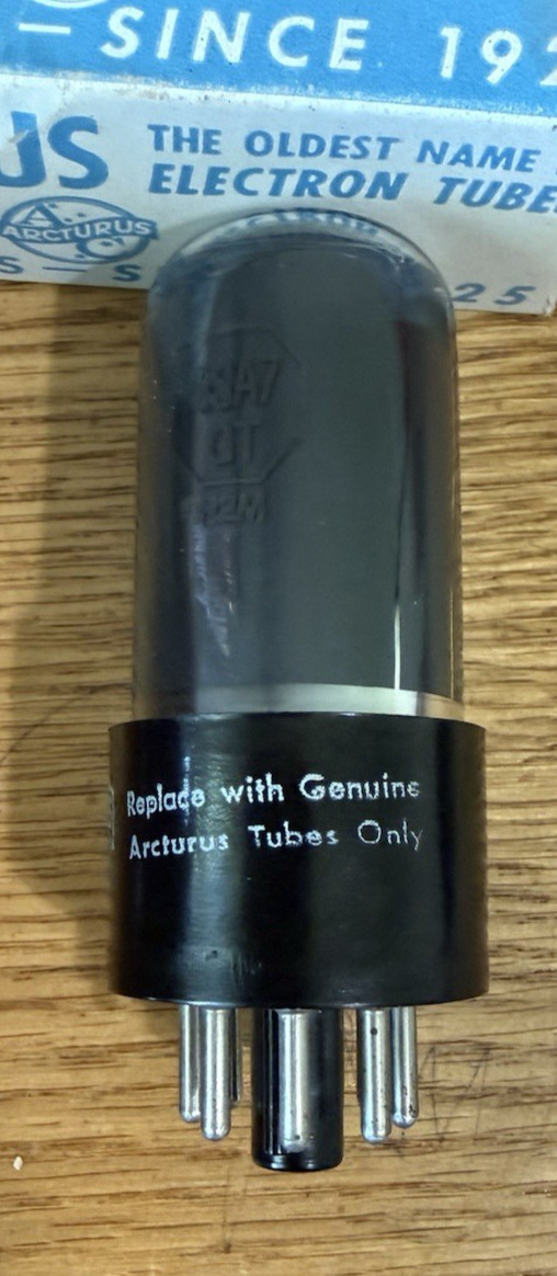Vintage Arcturus Electronic Electron/ Vacuum Tube – 6SA7