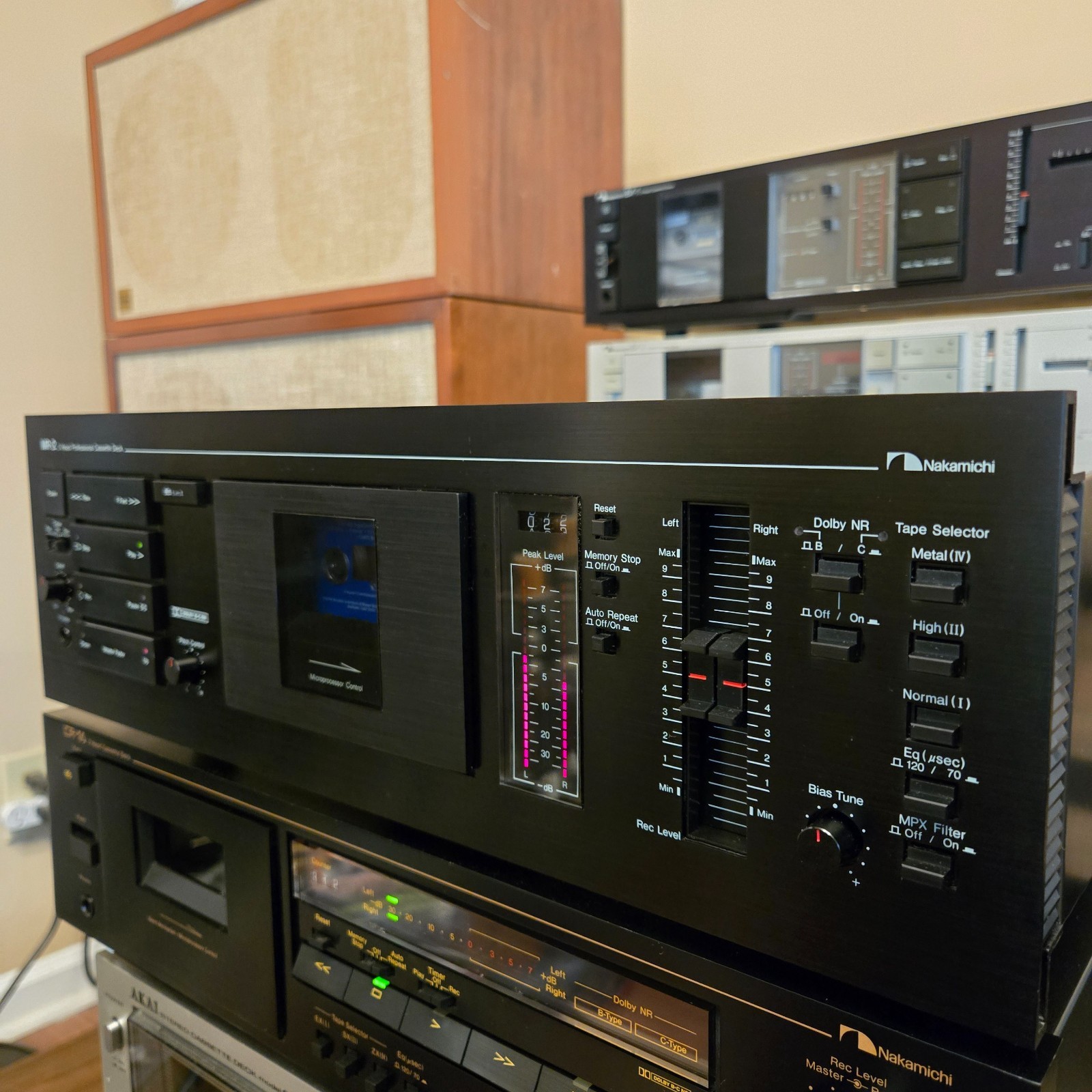 Nakamichi MR-2 Professional Cassette Deck. Fully Serviced. Works Great EXCELLENT