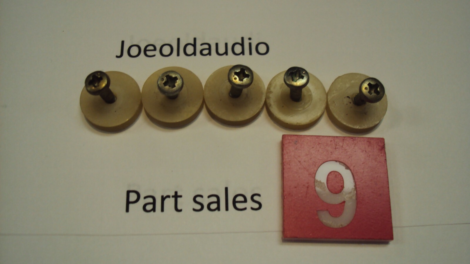 Harmon Kardon 730 Dial String Small Pulleys. 5 Pieces. Parting Out Entire 730.