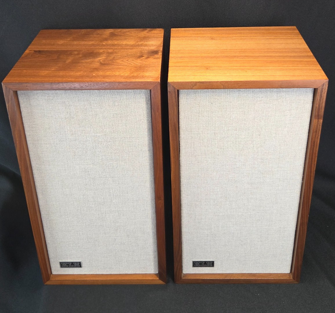 RESTORED! MINT! KLH Model Six 6 Speakers VTG Recapped Refinished New Grills