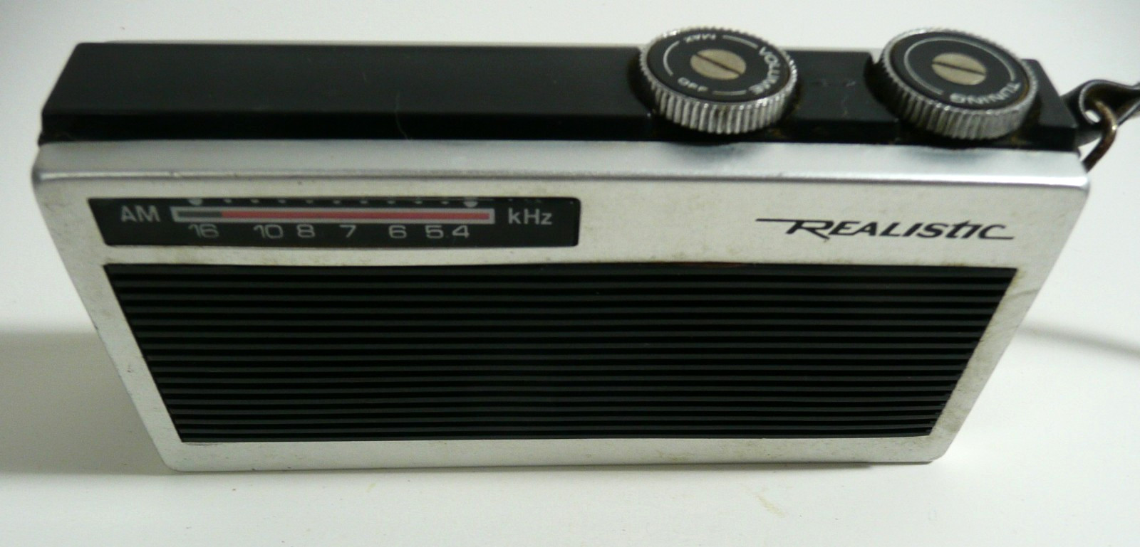 Vintage Non-Working Realistic Radio Shack Pocket Radio Collectible Man Cave