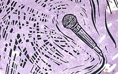 Spotlight, 2009; Woodblock and linoleum prints