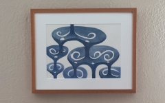 Fountain #1, 2015; Watercolor on paper